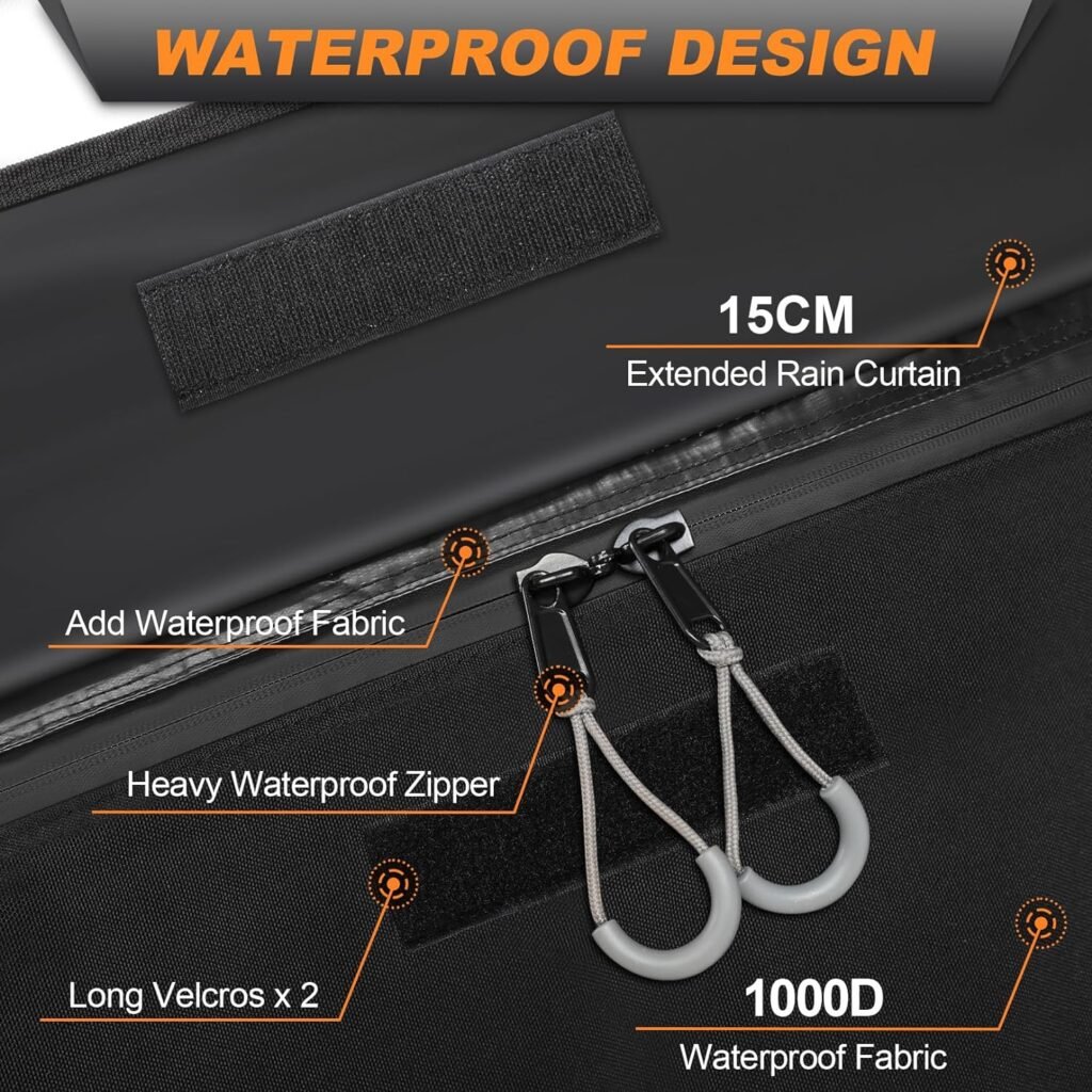 Car Roof Cargo Carrier 20 Cubic Waterproof Rooftop Cargo Carrier for Top of Vehicle Soft-Shell Roof Bag with Storage Carrying Bag and 8 Reinforced Straps for All Cars with/without Rack