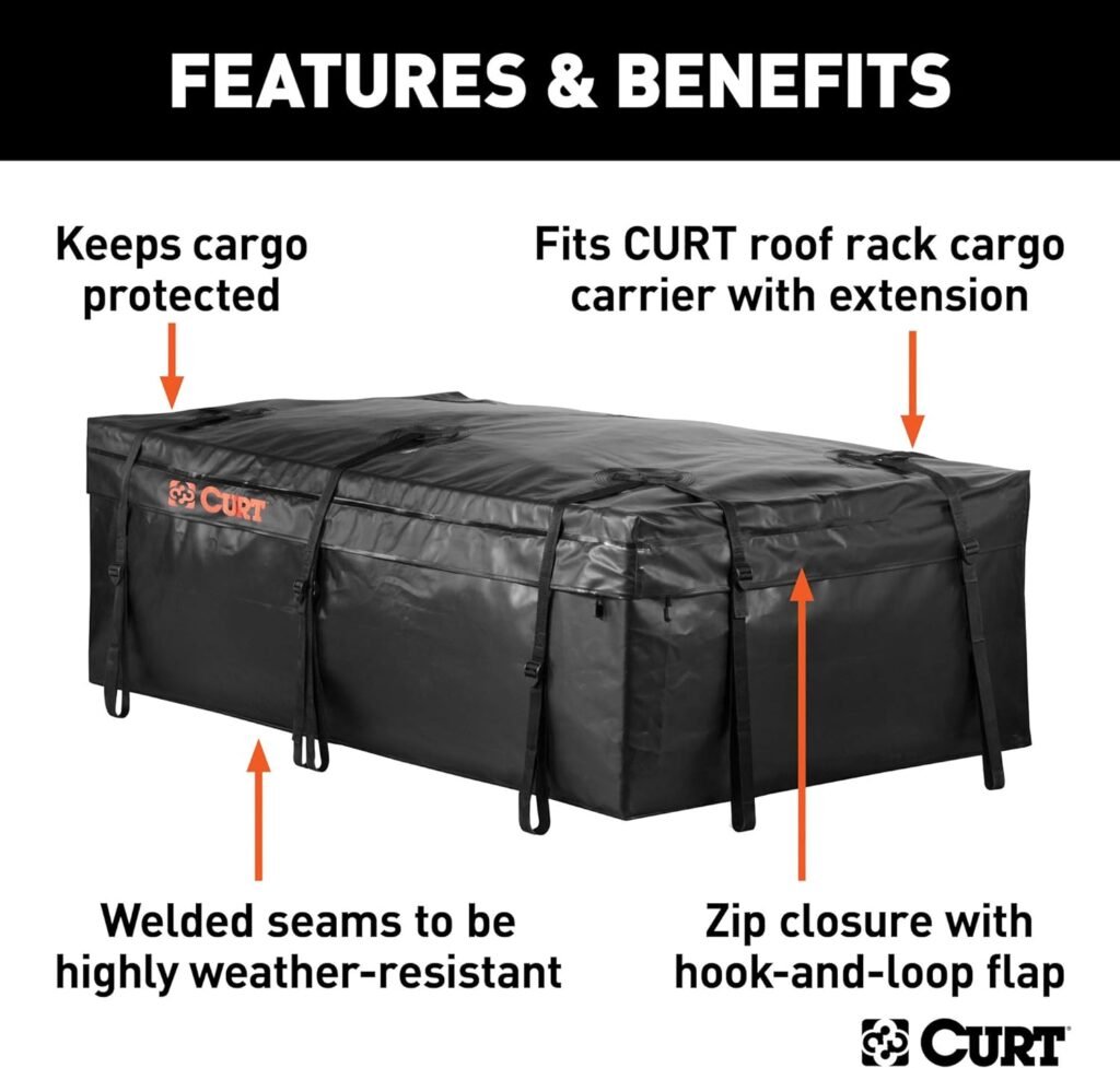 CURT 18221 Extended Roof Rack Cargo Bag