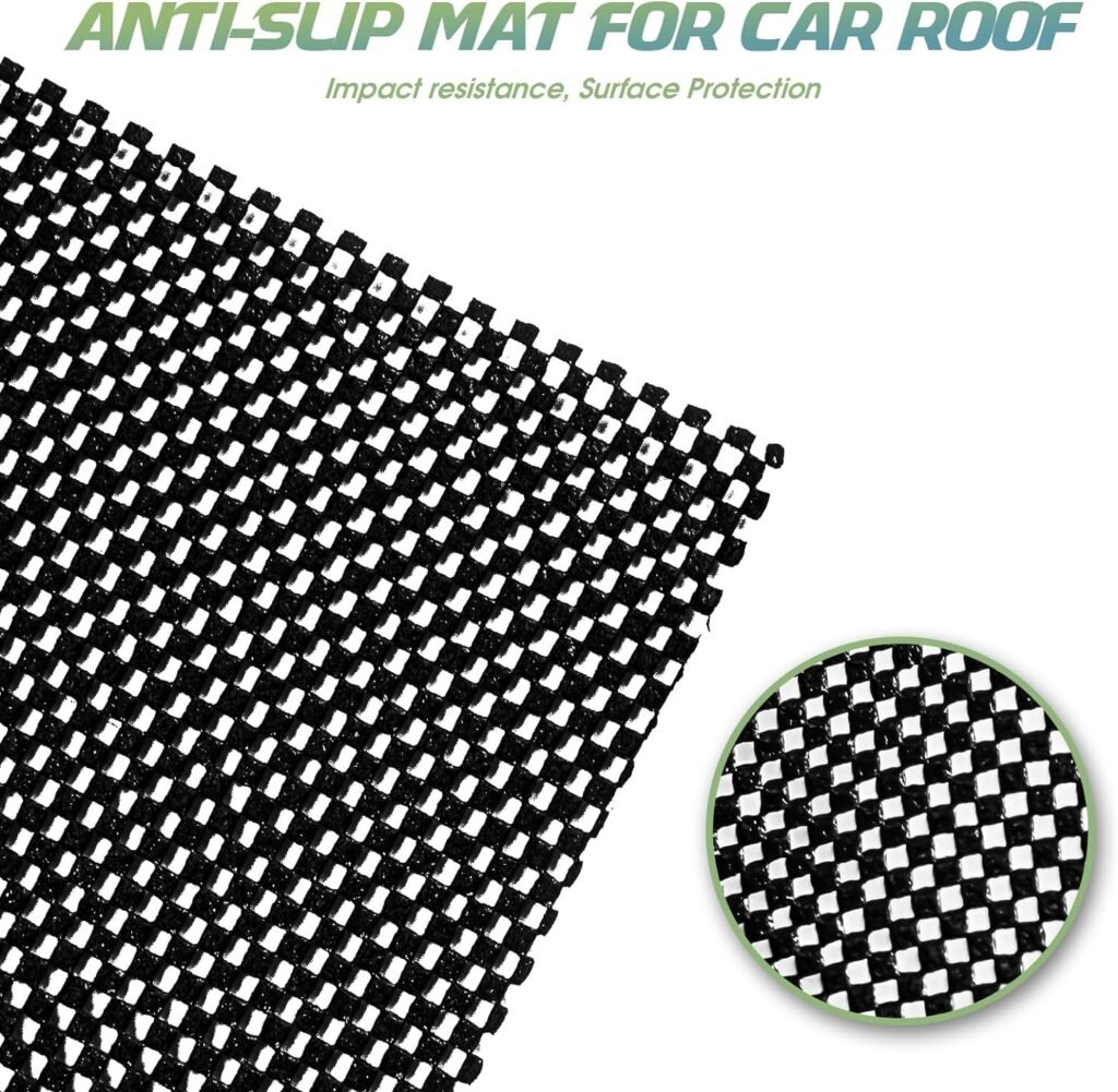 KAIZONPOT Roof Cargo Bag Protective Mat for Car Roof Cargo Carrier Bag, Anti-Slip Design, Universal Size Multi-Scene Use