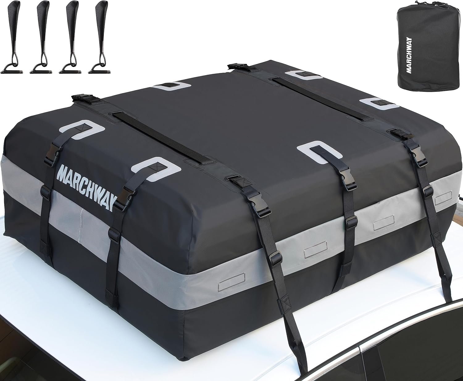 MARCHWAY Waterproof Car Roof Luggage Bag Review