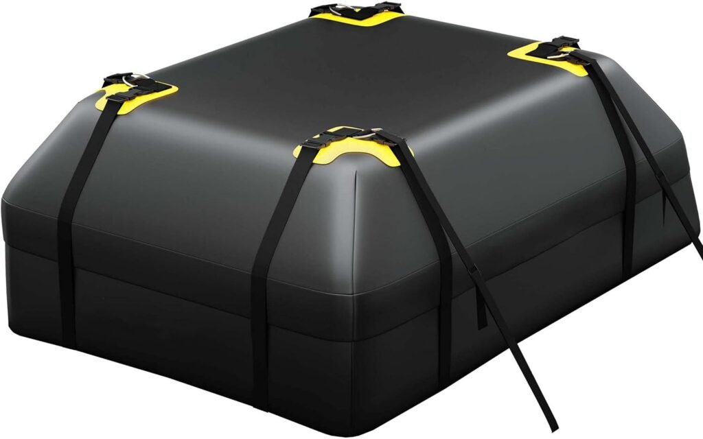 Roof Cargo Bag 15 Cubic for Cars with or Without Racks - Rooftop Cargo Bag - car Carriers Rooftop - roof top car Cargo Carrier - Rooftop Cargo Carrier for Top of Vehicle