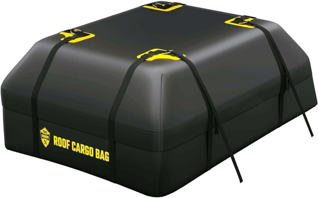 Roof Cargo Bag 15 Cubic for Cars with or Without Racks - Rooftop Cargo Bag - car Carriers Rooftop - roof top car Cargo Carrier - Rooftop Cargo Carrier for Top of Vehicle